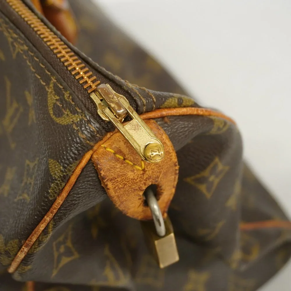 Louis Vuitton Brown Monogram Canvas Speedy 35 Top-Handle Bag - Picture 7 of 17